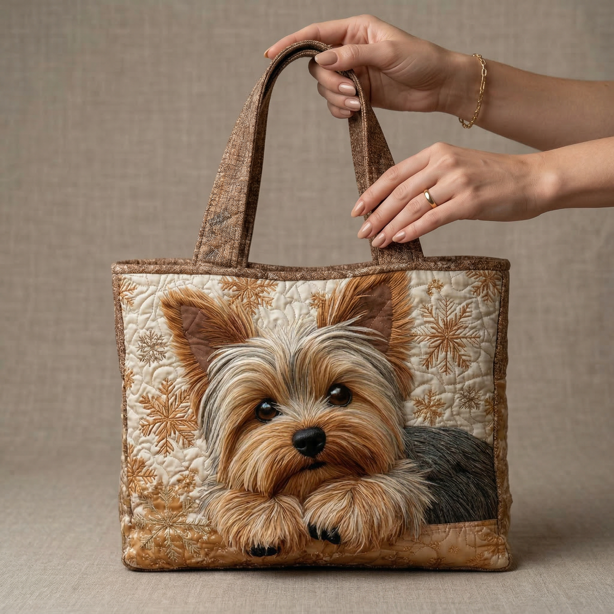 Hantväska - Gullig Yorkshire Terrier